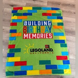 Legoland California Birthday blanket. 45 by 35. Like new.